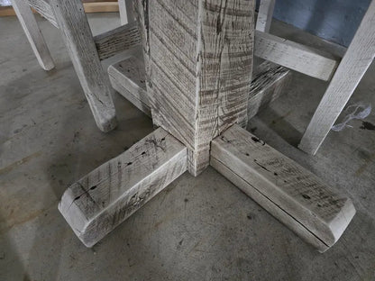 Amish Reclaimed Barn Wood Dining Set | 42" Pub Table with 4 Chairs - 1st Choice Furniture Direct
