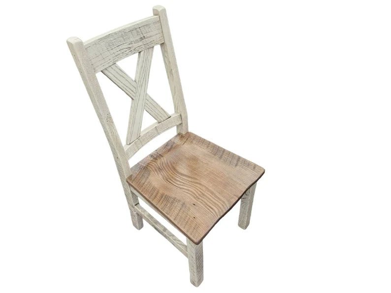 Amish Reclaimed Barnwood Dining Set with Bench | Western Railway - 1st Choice Furniture Direct