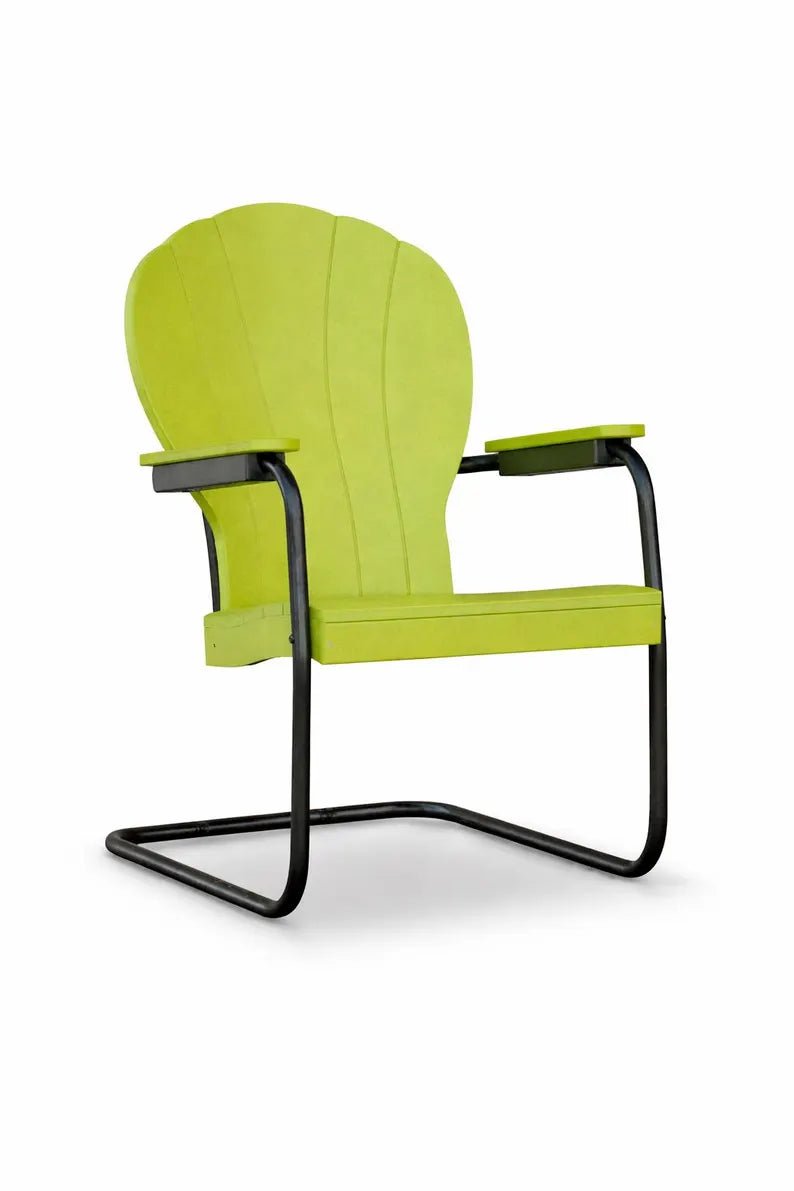 Amish Retro Poly Patio Chair Set with Side Table - 1st Choice Furniture Direct