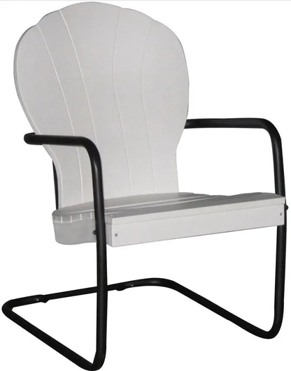 Amish Retro Poly Patio Chair Set with Side Table - 1st Choice Furniture Direct