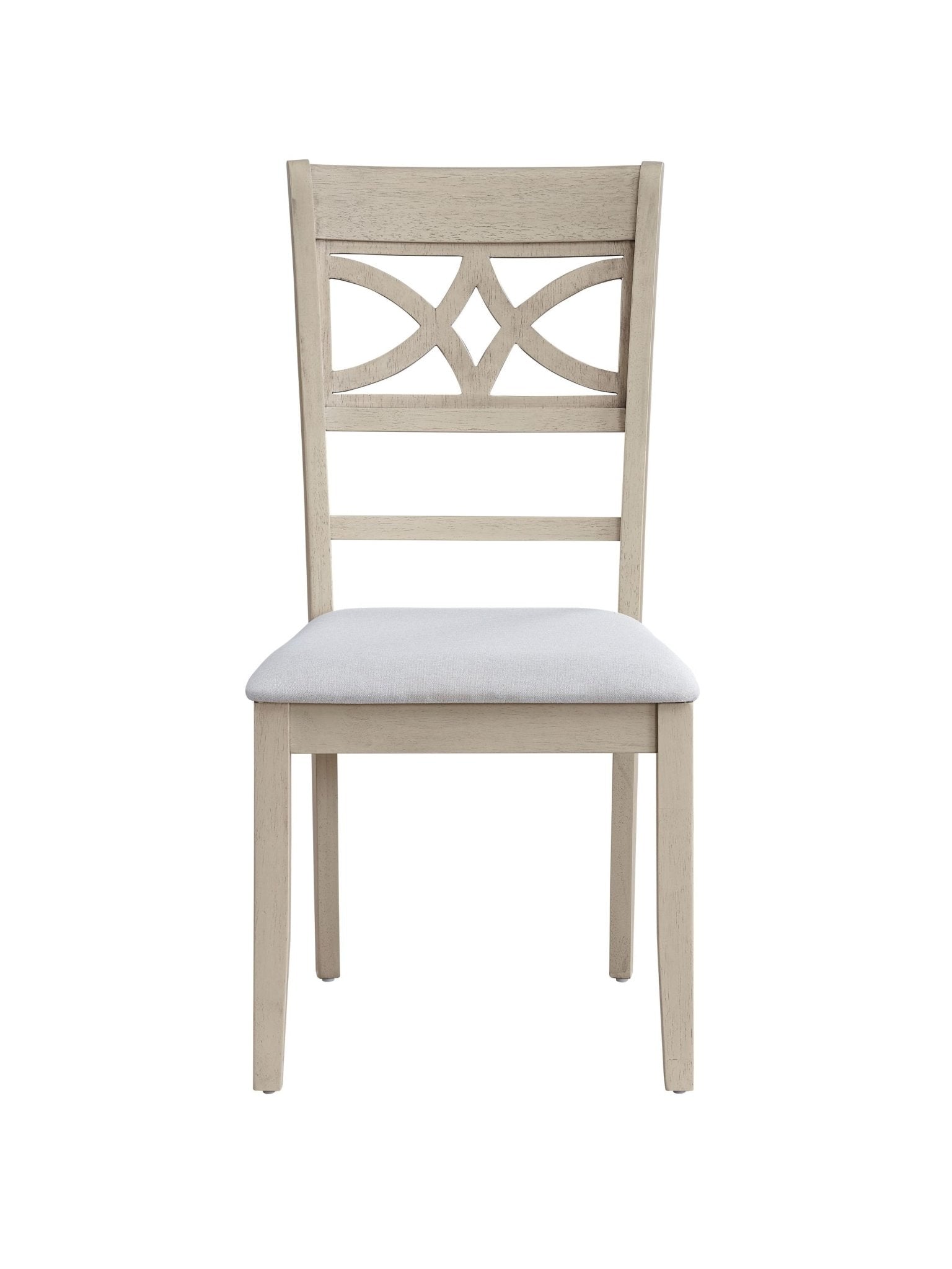 Antique Gray Linen Dining Chair with Padded Seat - 1st Choice Furniture Direct