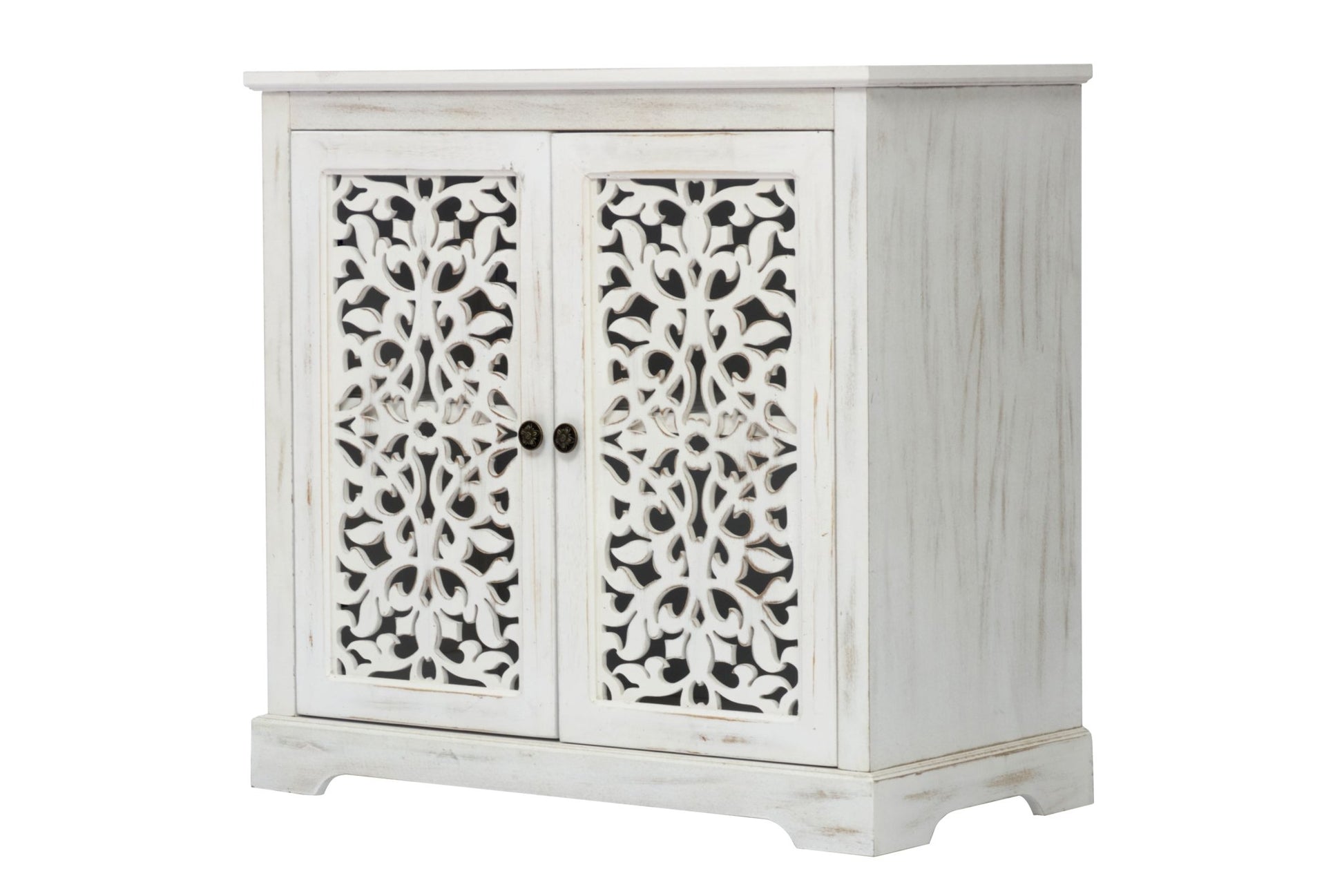 Antique Sideboard Storage Cabinet, Vintage Accent Cabinet, 2 carving Doors Buffet Server Console Cabinet for Kitchen Dining Room Living Room Hallway - 1st Choice Furniture Direct