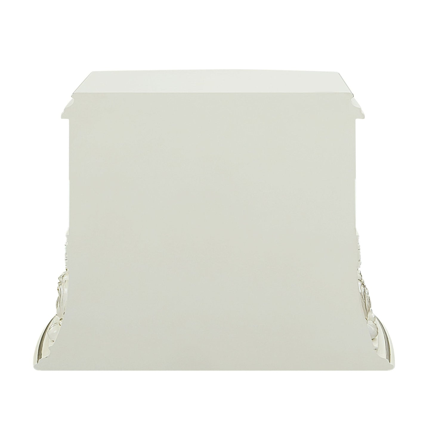 Antique White Accent Chest with Floral Scroll Design - 1st Choice Furniture Direct