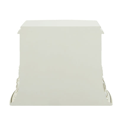 Antique White Accent Chest with Floral Scroll Design - 1st Choice Furniture Direct