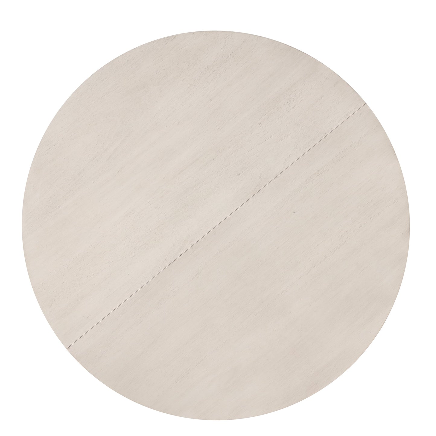 Antique White Modern Dining Table Set for 4 with Round Table and Chairs, Solid Wood & MDF - 1st Choice Furniture Direct