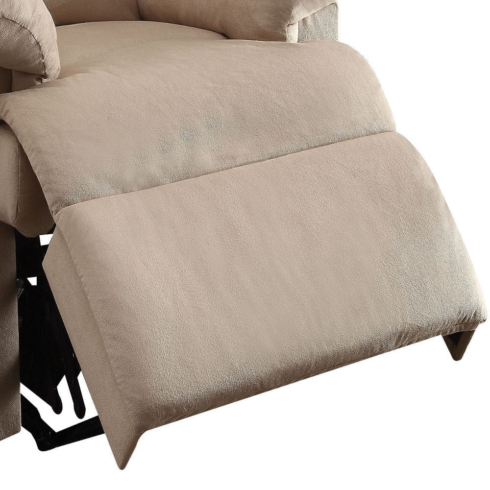 Arcadia Beige Woven Fabric Motion Recliner - 1st Choice Furniture Direct