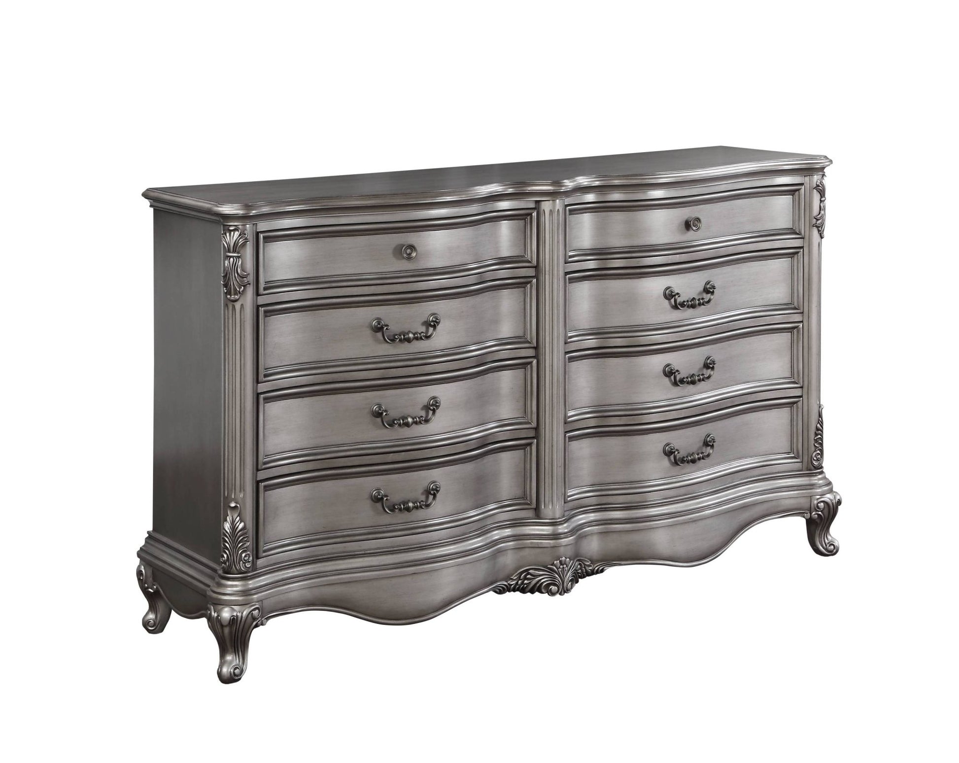 Ariadne Antique Platinum Finish Dresser - 1st Choice Furniture Direct