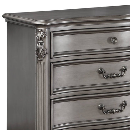 Ariadne Antique Platinum Finish Dresser - 1st Choice Furniture Direct