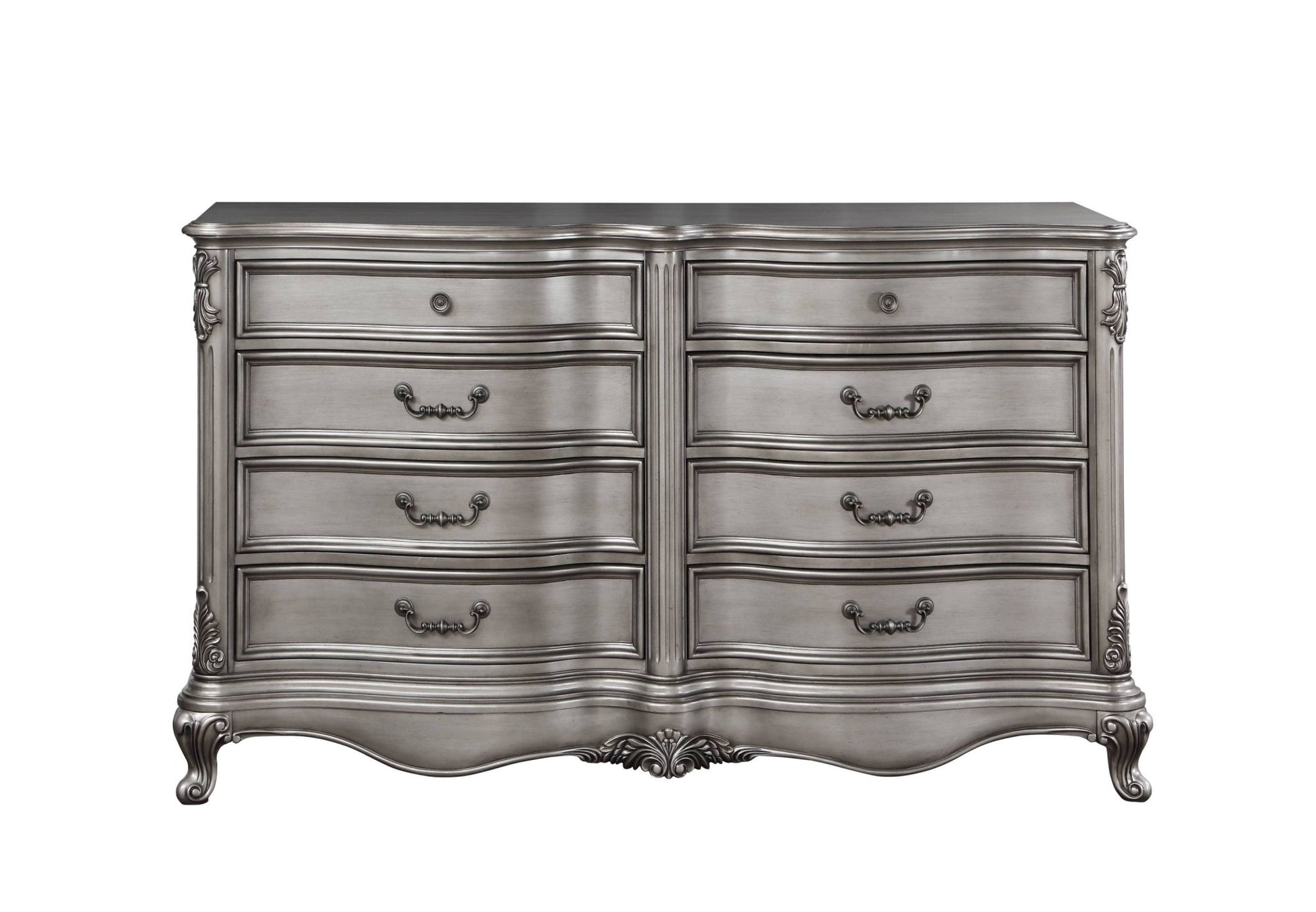 Ariadne Antique Platinum Finish Dresser - 1st Choice Furniture Direct