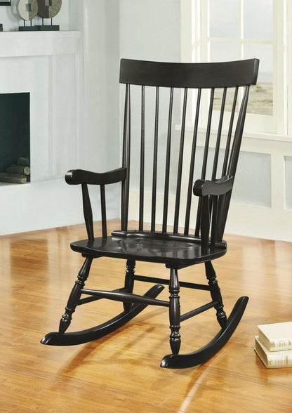 Arlo Black Finish Rocking Chair - 1st Choice Furniture Direct