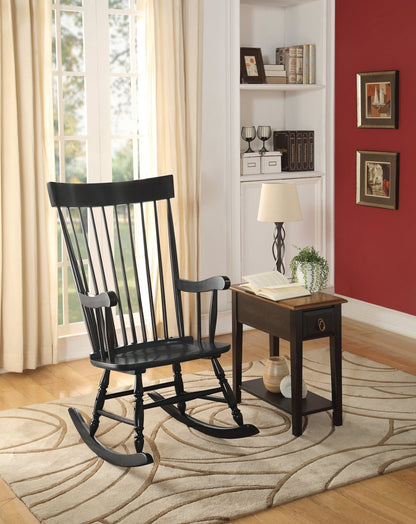 Arlo Black Finish Rocking Chair - 1st Choice Furniture Direct