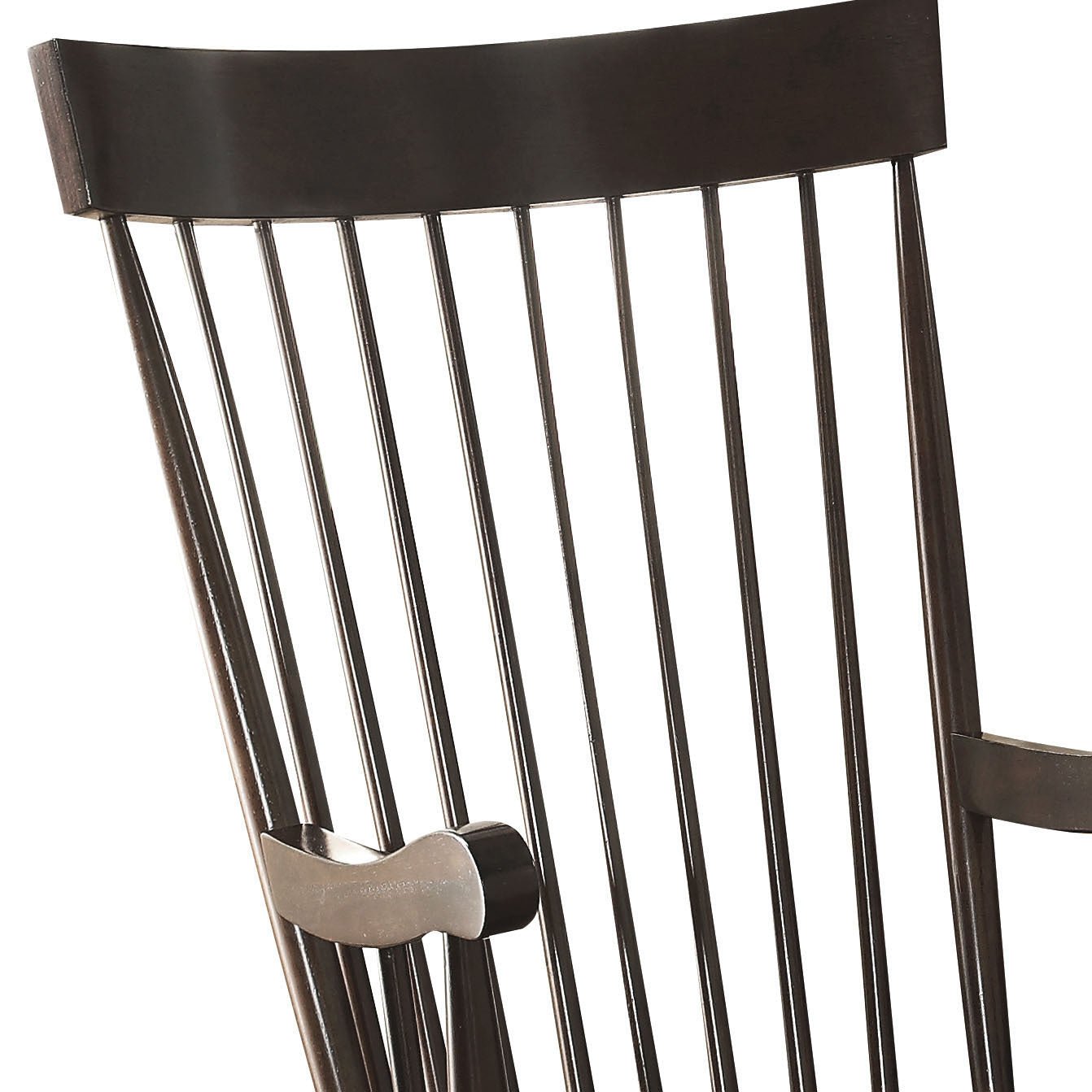 Arlo Black Finish Rocking Chair - 1st Choice Furniture Direct