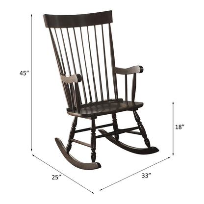 Arlo Black Finish Rocking Chair - 1st Choice Furniture Direct