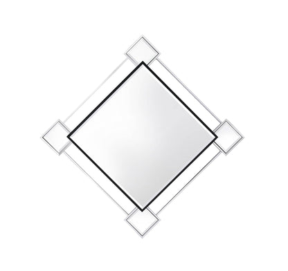 Asbury Mirrored & Chrome Finish Accent Mirror (Assembled) - 1st Choice Furniture Direct