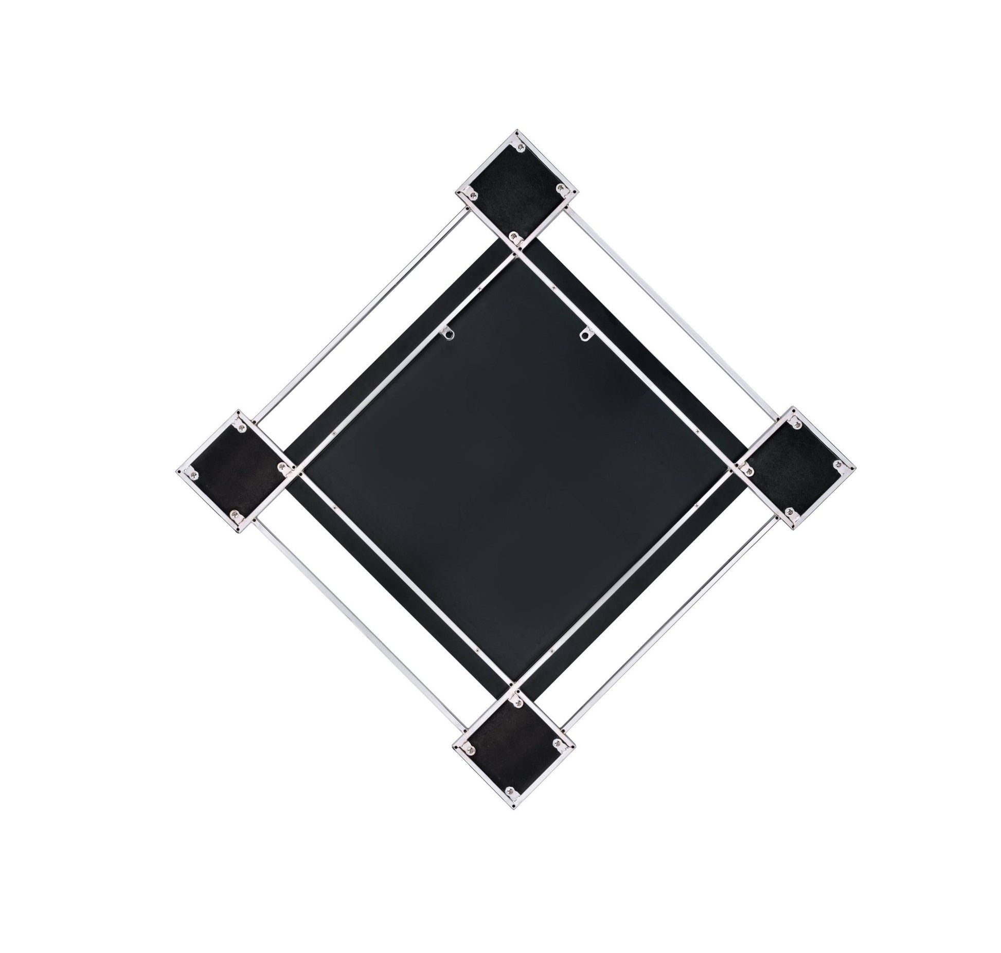 Asbury Mirrored & Chrome Finish Accent Mirror (Assembled) - 1st Choice Furniture Direct