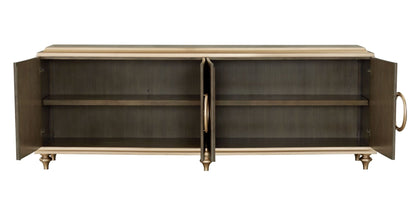 Ashtin Brown Finish Console Cabinet - 1st Choice Furniture Direct