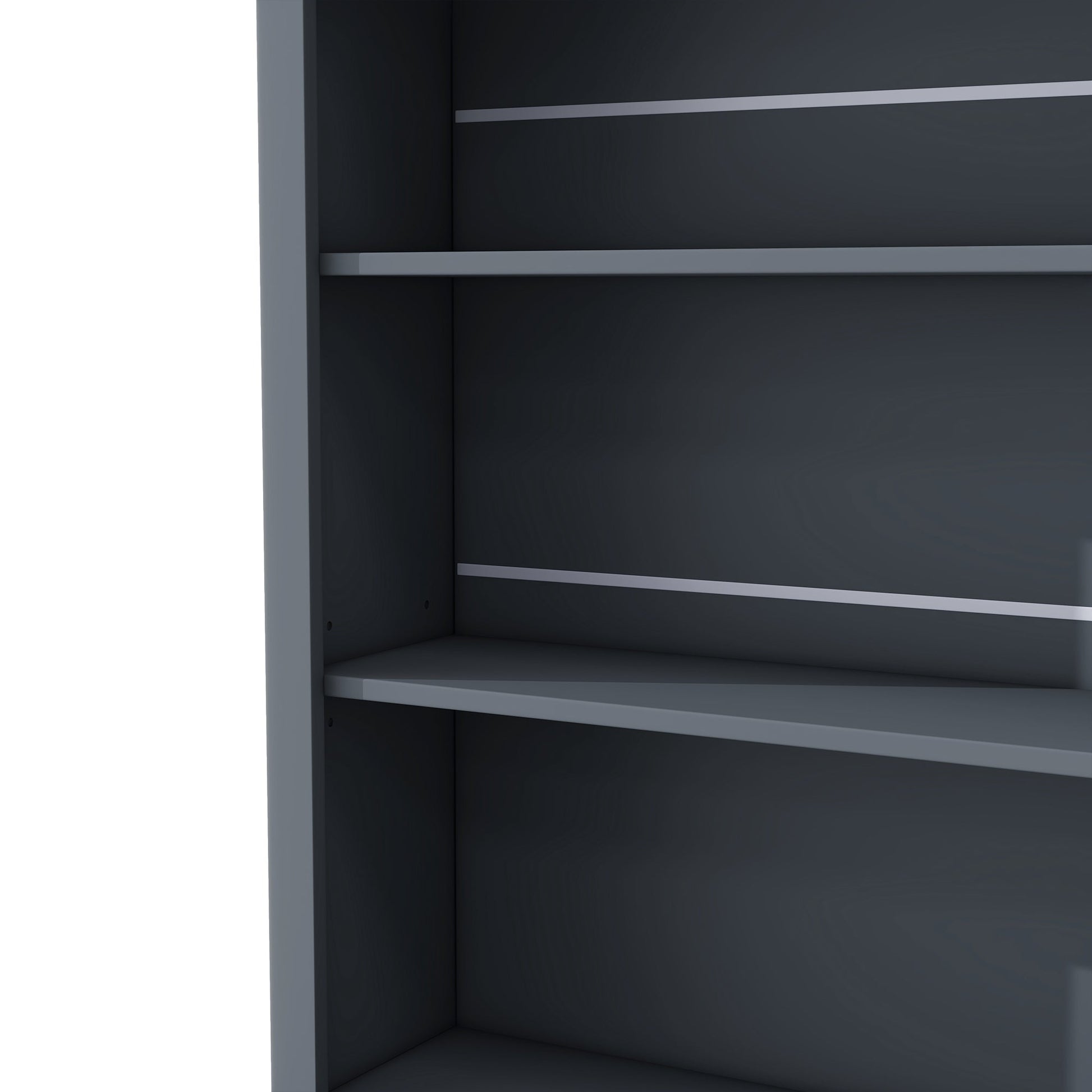 [Assembly Video Provided] TOPMAX Modern 83.7inch High Kitchen Pantry, Freestanding Tall Kitchen Hutch with Faux Marble Top, Display Cupboard Cabinet with 5 Storage Drawers and Adjustable Shelf, Gray - 1st Choice Furniture Direct