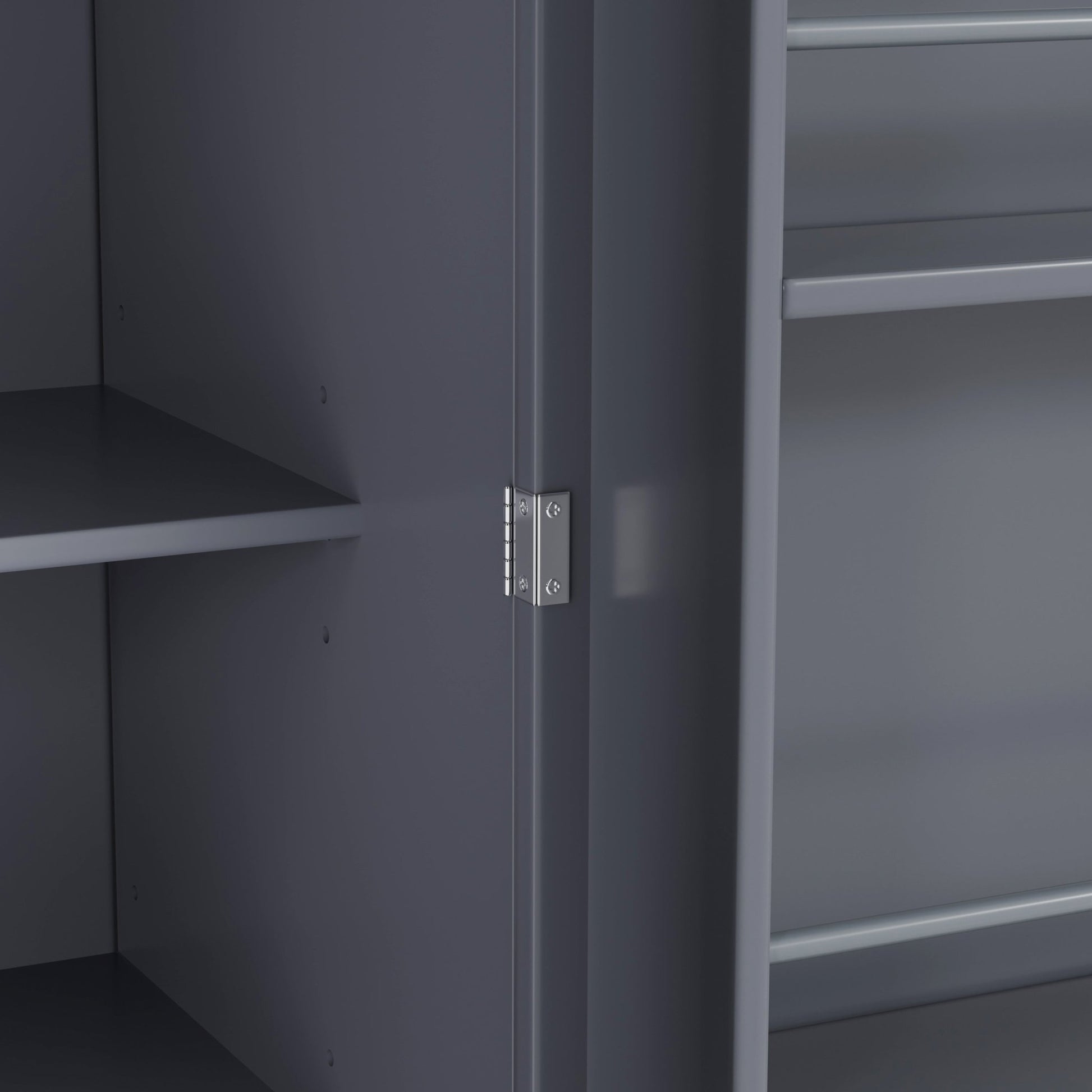 [Assembly Video Provided]TOPMAX 77inch Farmhouse Kitchen Pantry, Freestanding Tall Cupboard Storage Cabinet with 3 Adjustable Shelves, 8 Door Shelves, 3 Drawers for Kitchen, Dining Room, Gray - 1st Choice Furniture Direct