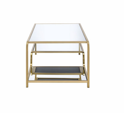 Astrid Mirrored & Gold Finish Coffee Table - 1st Choice Furniture Direct