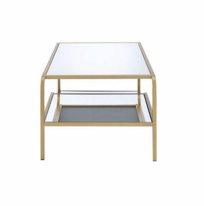 Astrid Mirrored & Gold Finish Coffee Table - 1st Choice Furniture Direct