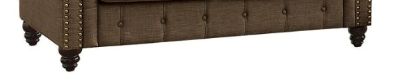 Aurelia Brown Linen Loveseat W/2 Pillows - 1st Choice Furniture Direct