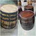 Authentic Whiskey Barrel End Table | Solid Oak Rustic Barrel Table (25") - 1st Choice Furniture Direct