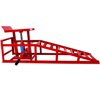 Auto Car Truck Service Ramps Lifts, Garage Car Lift Hydraulic Ramps Black 5 Ton,Automotive Hydraulic Lift Repair Frame Lift(2 Pack) red - 1st Choice Furniture Direct