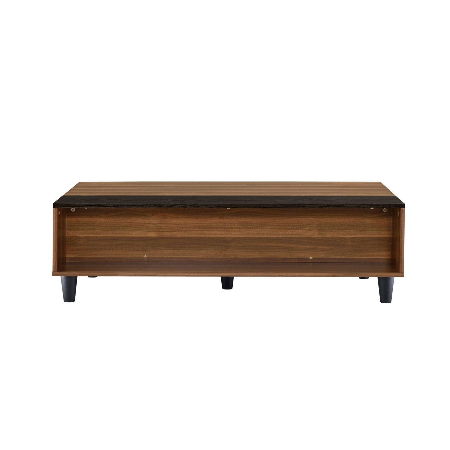 Avala Walnut & Black Finish Coffee Table W/Lift Top - 1st Choice Furniture Direct