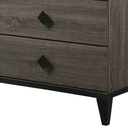Avantika Faux Marble Top & Rustic Gray Oak Finish Dresser - 1st Choice Furniture Direct