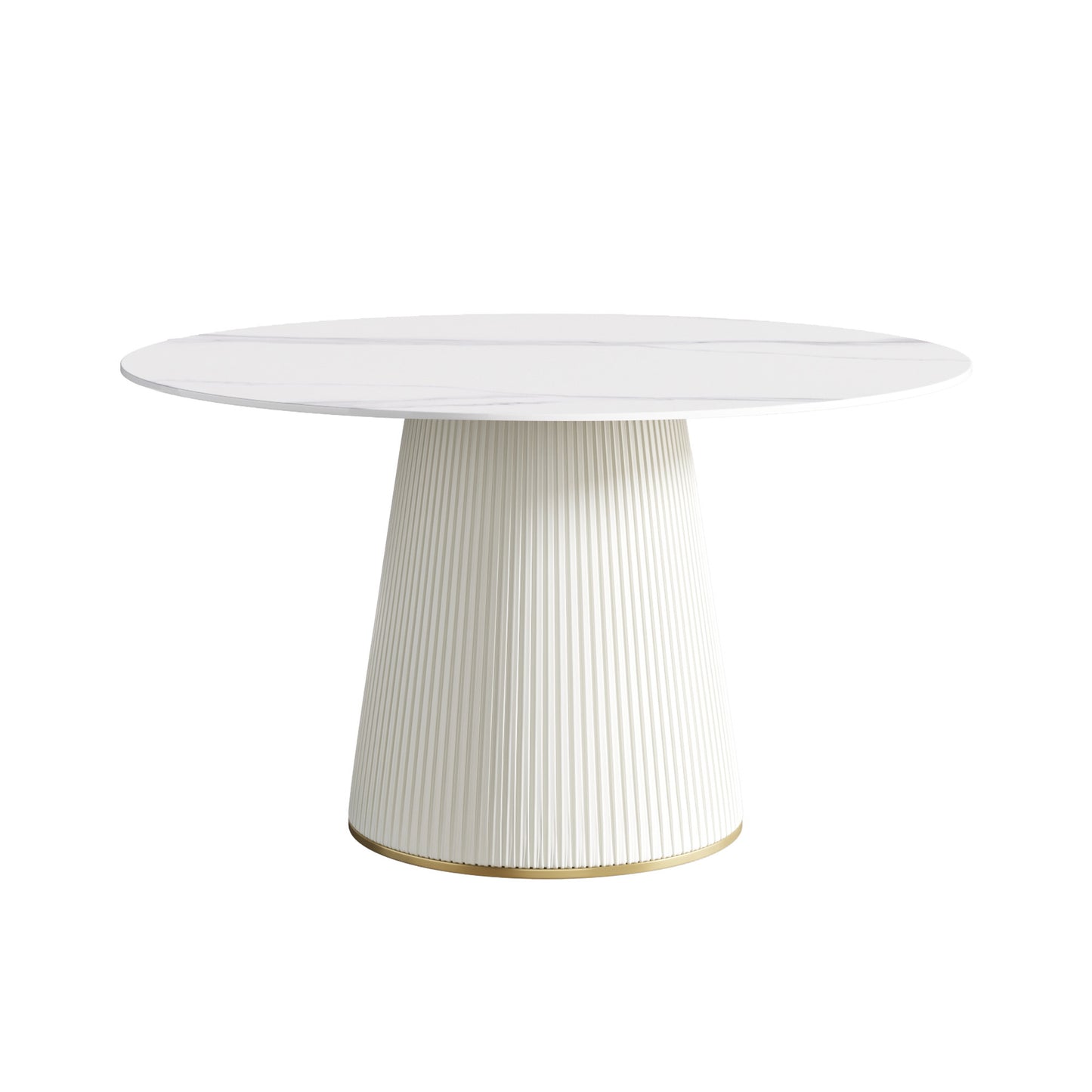 1st Choice Elevate Your Dining Experience with Our White Sintered Stone Table