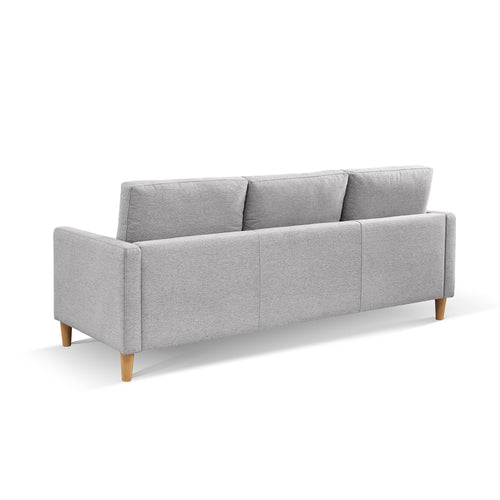 1st Choice Modern Convertible Sectional Sofa & Chaise in Light Grey