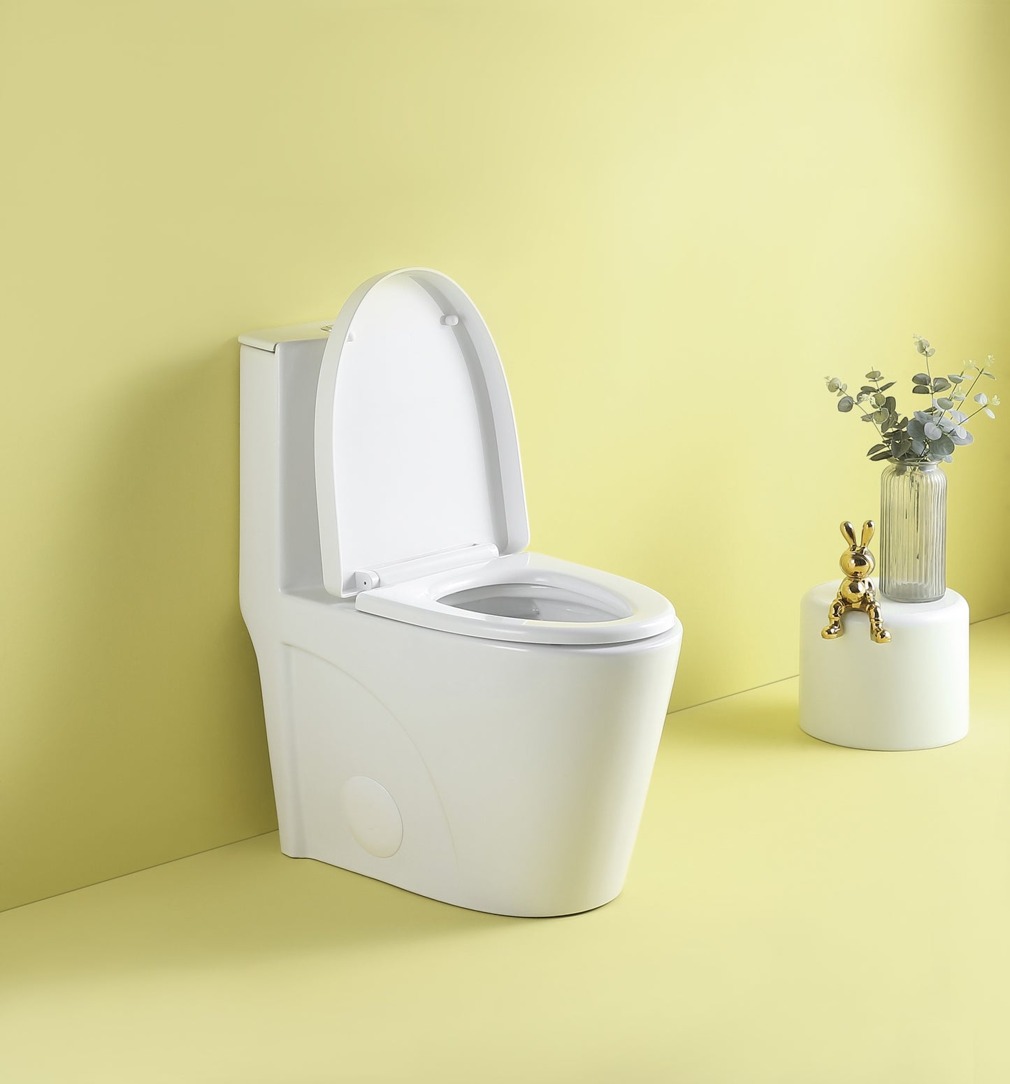 1st Choice 1.1/1.6 GPF Dual Flush 1-Piece Elongated Toilet in White