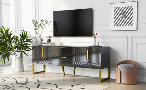1st Choice Modern Living Room 75" TV Stand Console Table Storage Cabinet