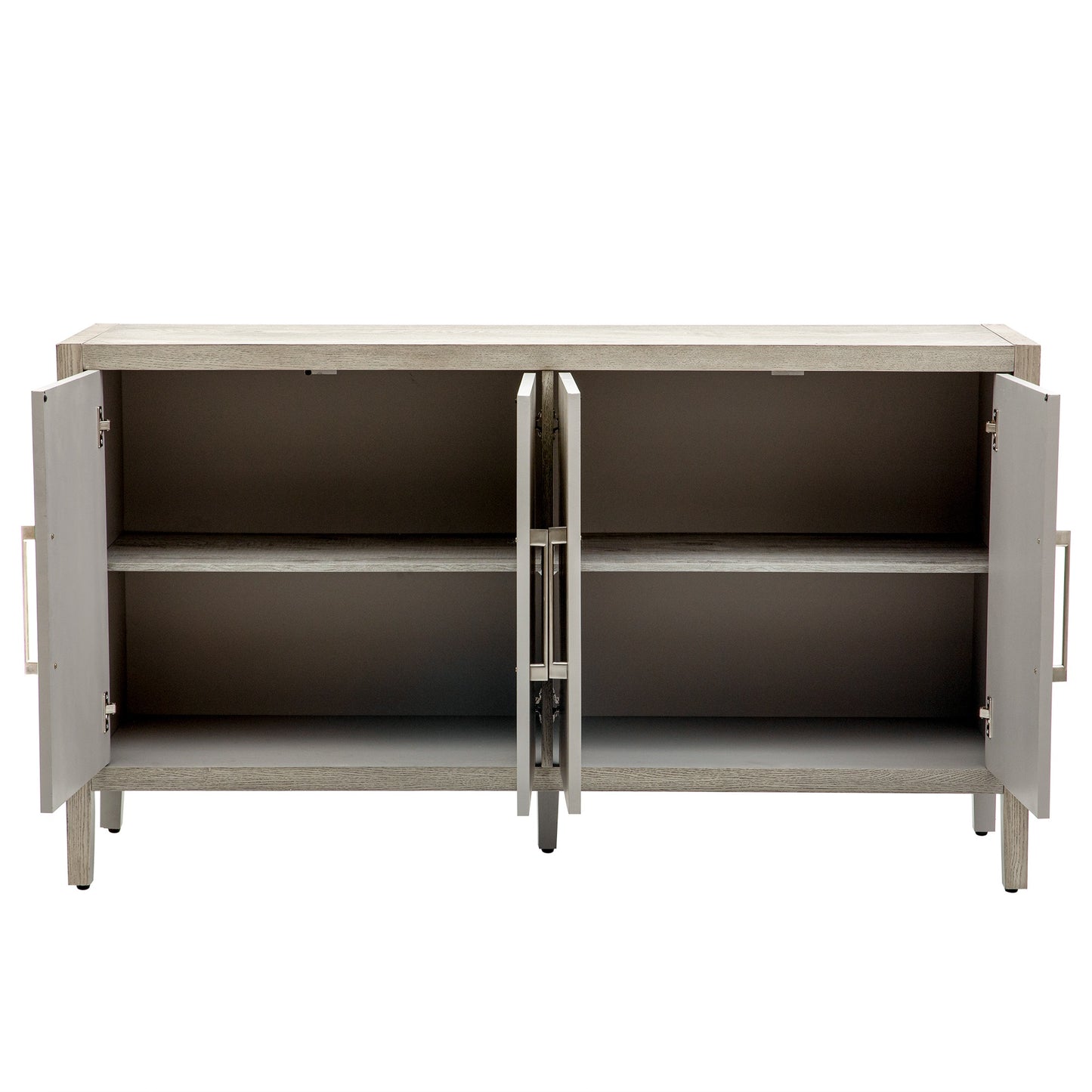 1st Choice Storage Cabinet Sideboard Wooden Cabinet with 4 Metal handles