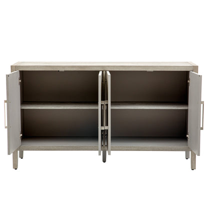 1st Choice Storage Cabinet Sideboard Wooden Cabinet with 4 Metal handles