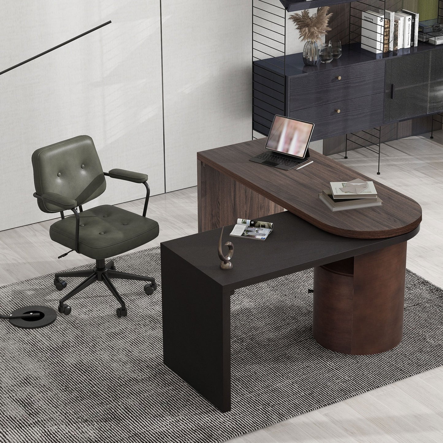 1st Choice Modern L-Shaped Executive Desk