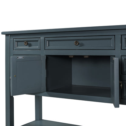 1st Choice U_STYLE 44.5" Modern Console Table Sofa Table in Blue