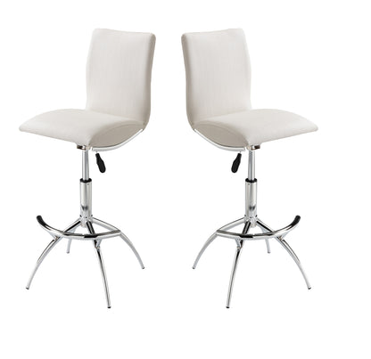 1st Choice Modern Adjustable Barstool - Chrome Finish & High-Density Foam Comfort