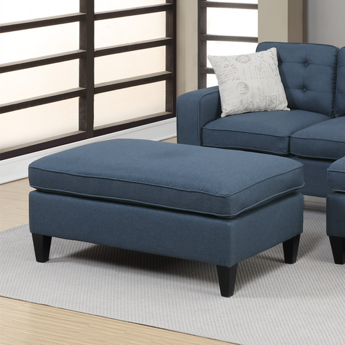 1st Choice Contemporary Luxurious Living Room Sectional Set in Navy