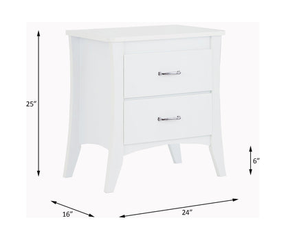 Babb White Finish Accent Table - 1st Choice Furniture Direct