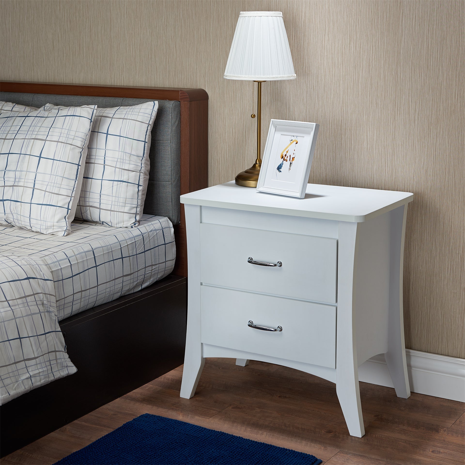 Babb White Finish Accent Table - 1st Choice Furniture Direct