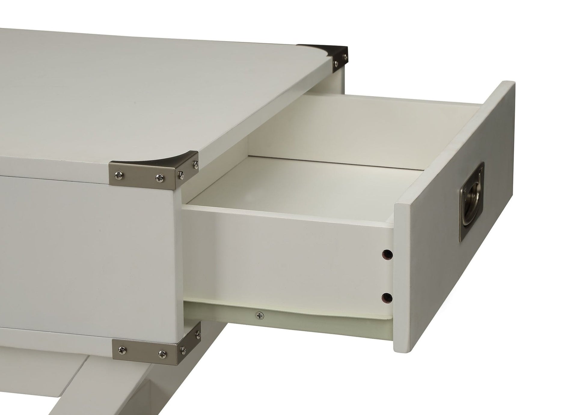 Babs White Finish Accent Table - 1st Choice Furniture Direct