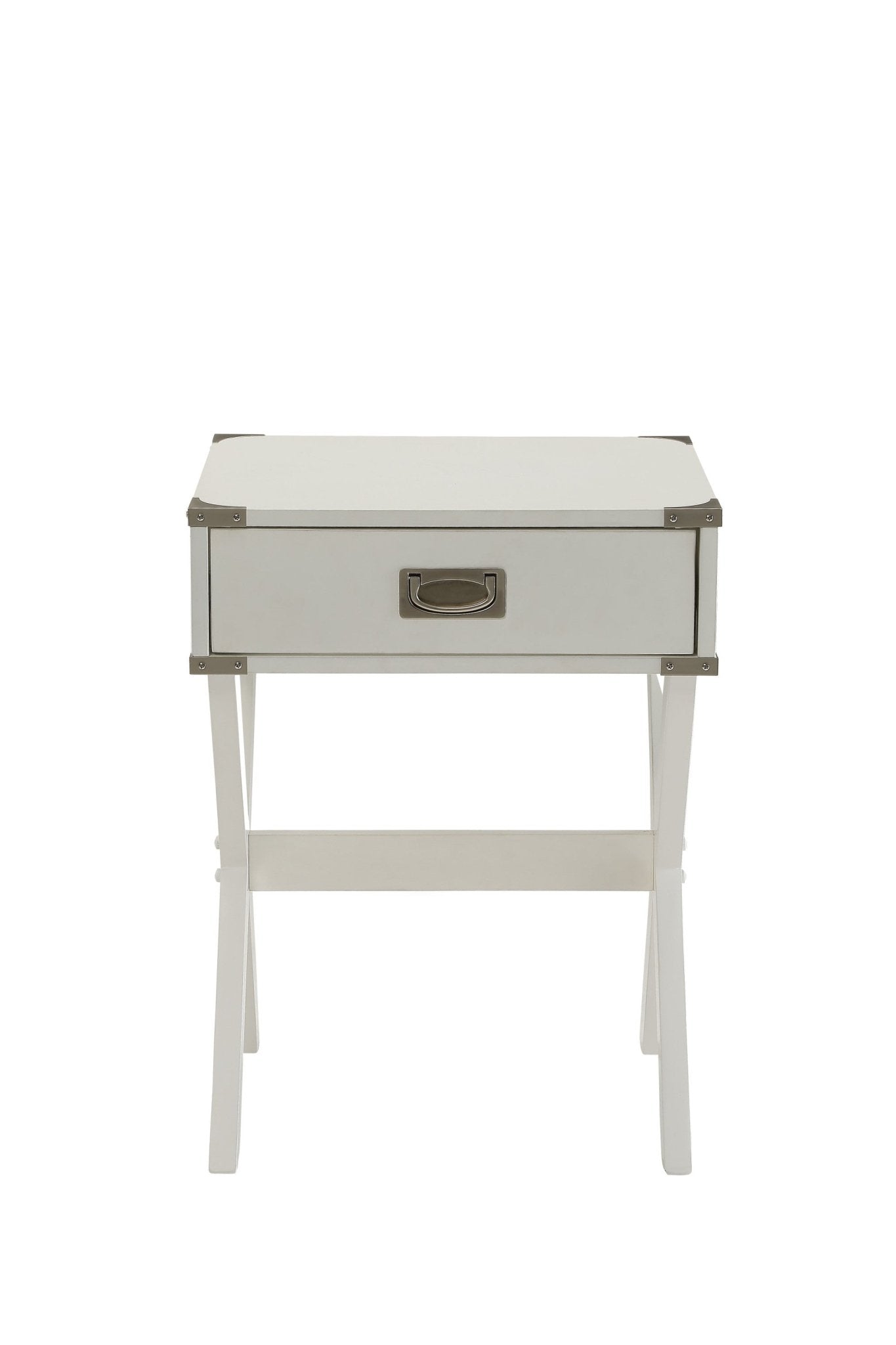 Babs White Finish Accent Table - 1st Choice Furniture Direct