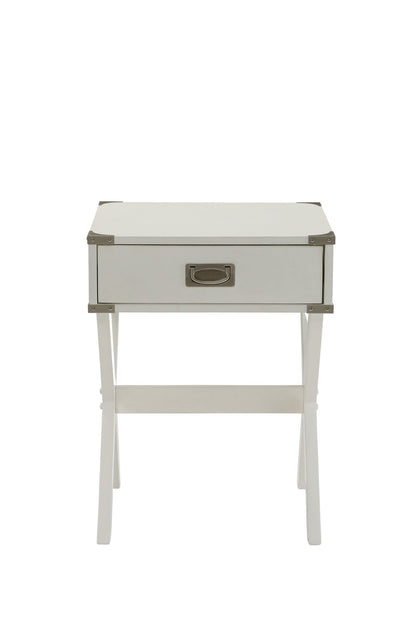 Babs White Finish Accent Table - 1st Choice Furniture Direct