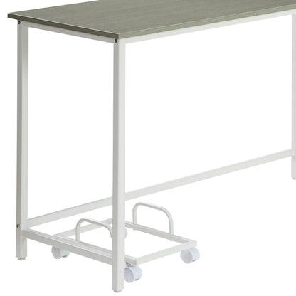 Bambina Gray & White Finish Computer Desk - 1st Choice Furniture Direct