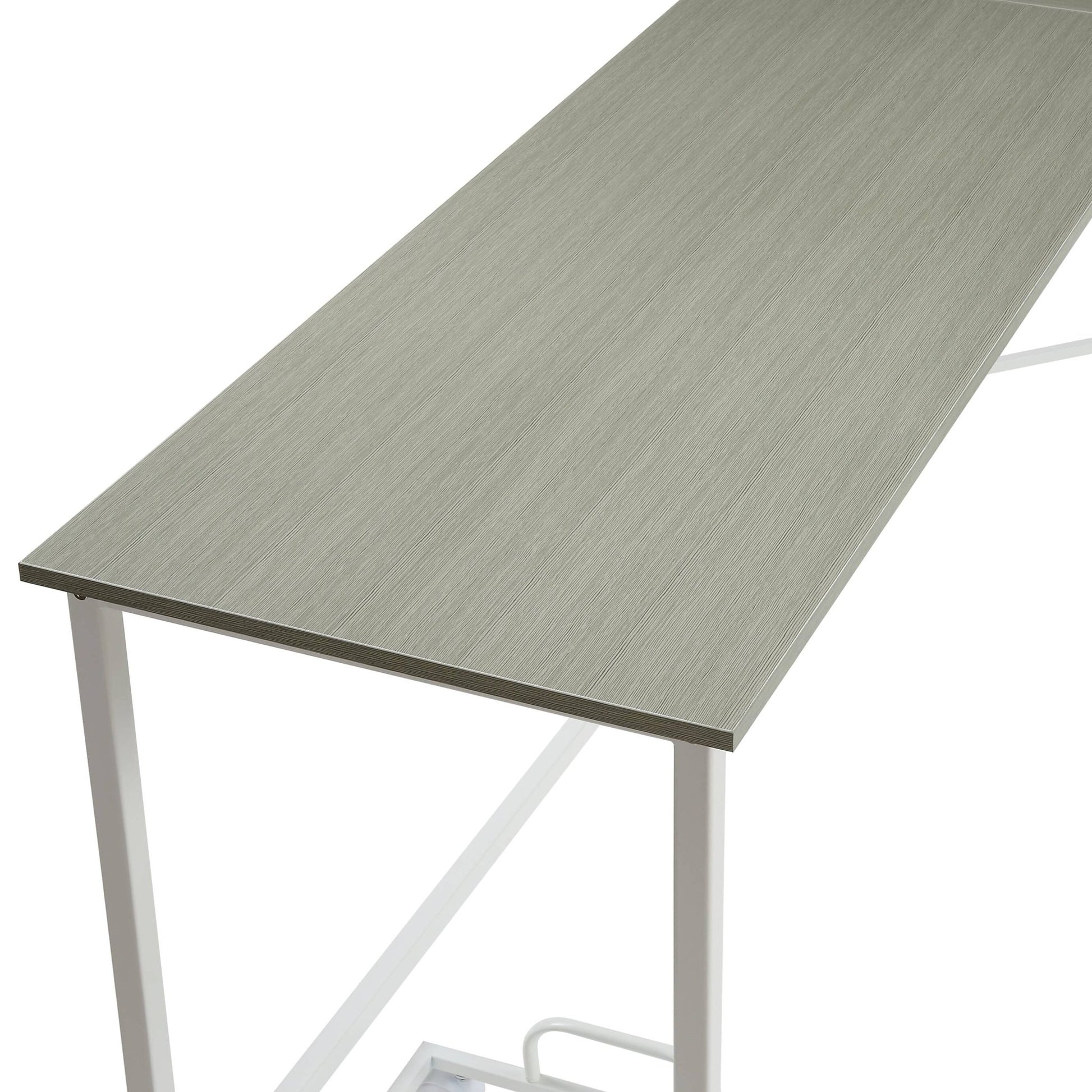 Bambina Gray & White Finish Computer Desk - 1st Choice Furniture Direct