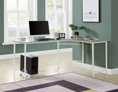 Bambina Gray & White Finish Computer Desk - 1st Choice Furniture Direct