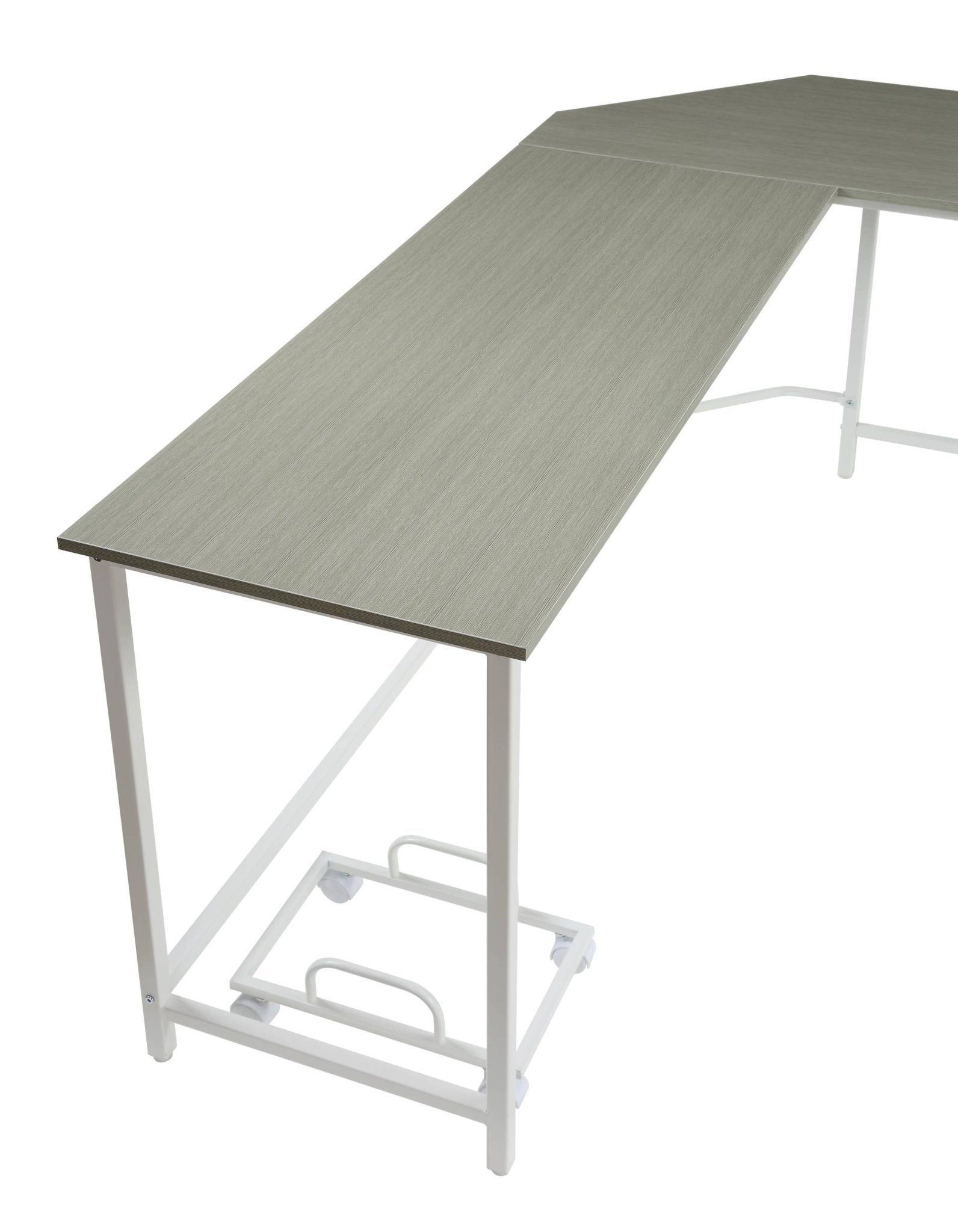 Bambina Gray & White Finish Computer Desk - 1st Choice Furniture Direct