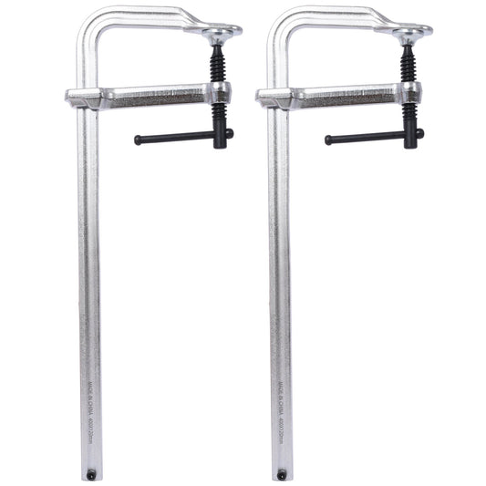 Bar Clamps Set, Drop Forged Steel Bar Clamps, Steel F Clamps for Welding, Woodworking, Metal working, DIY and Crafts,16 inch x 4 - 3/4 inch Throat,Pack of 2 - 1st Choice Furniture Direct