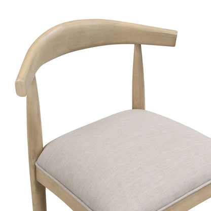 BAR STOOL IN PEBBLE FABRIC (SET OF 2) - 1st Choice Furniture Direct